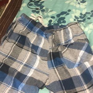 Size s blue and grey plaid for nice cold weather